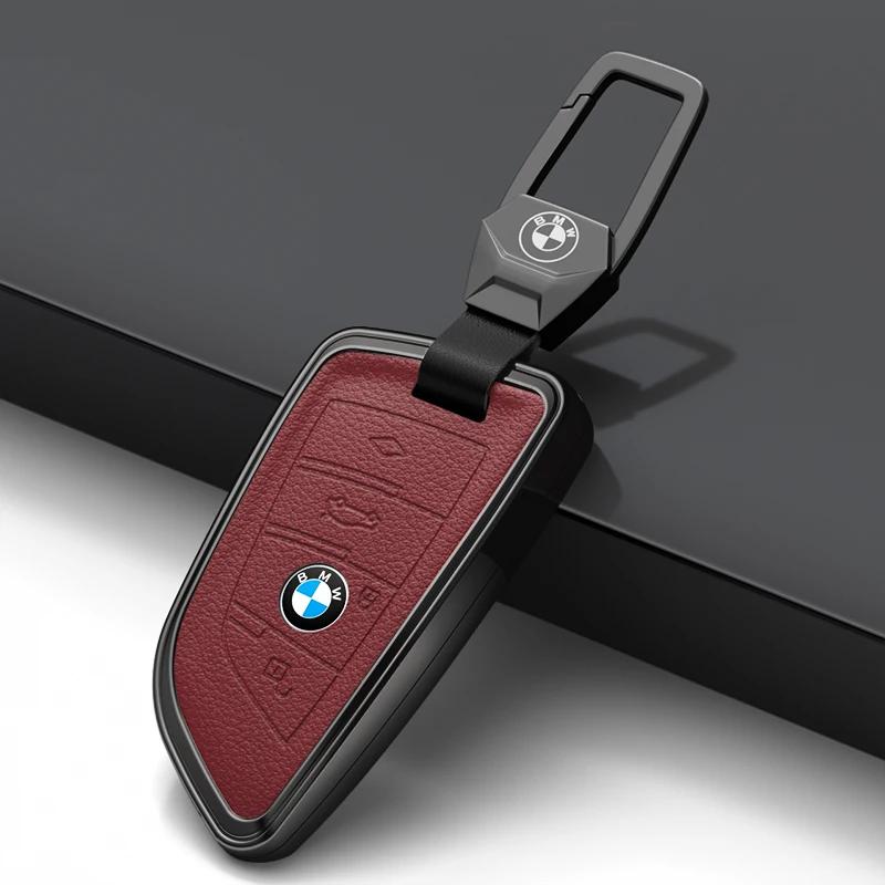 Car Key Case for BMW 216i F46 X1 X2 X3 X5 X6 GT 2 5 6 7 Series 3 4 Buttons Smart Keyless Remote Control Fobs Protector Cover UG6