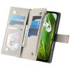 For Google Pixel 8 Case Zipper Wallet Color Splicing Leather Flip Phone Cover with Straps