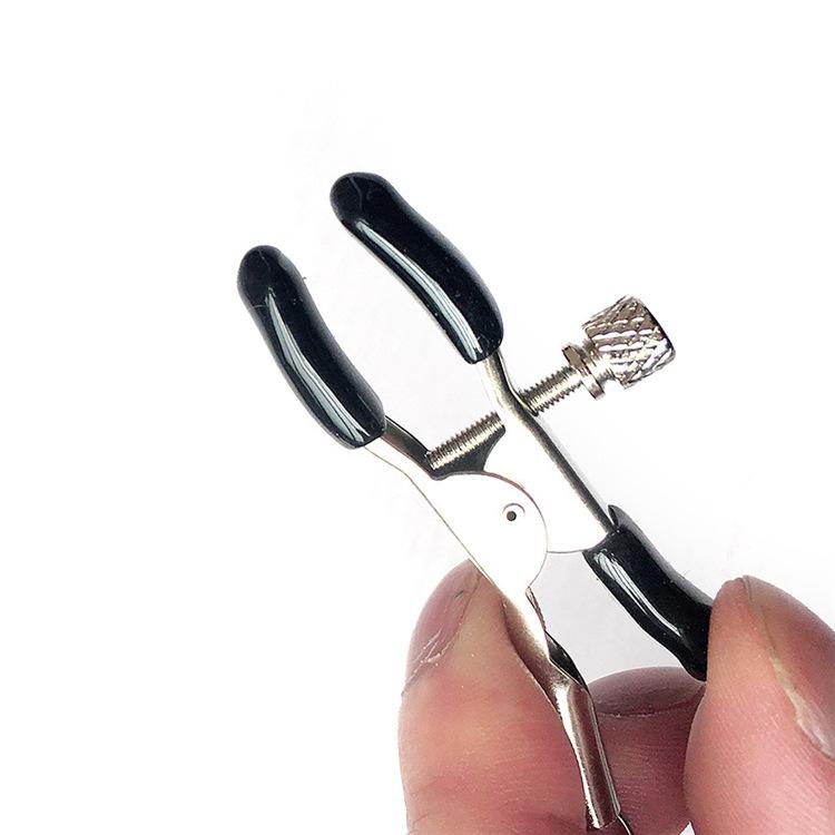 Nipple Clips Adjustable Screw Tension Metal Curb Link Chain Breast Stimulator BDSM Bondage Sexual Pleasure Tool Couples
