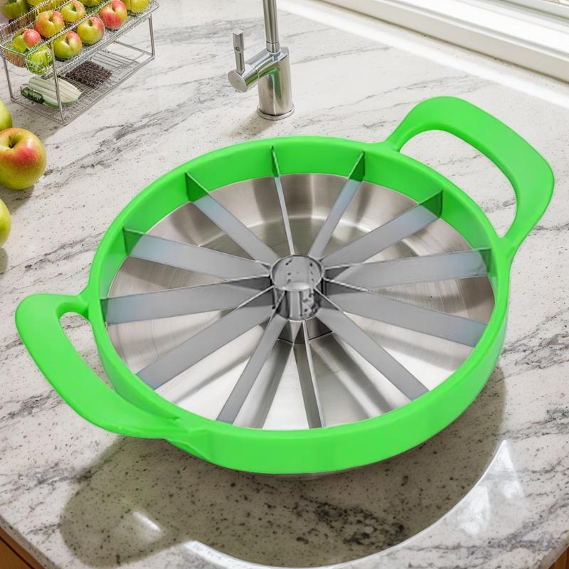 Watermelon Slicer Multifunctional Mango Slicer Stainless Steel Kitchen Gadget Portable Cutting Supplies For Outdoor Picnic