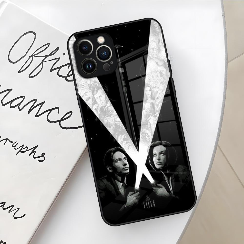 Чехол для телефона X-Files Я хочу верить для iPhone 17 16 Air 15 14 12 11 13 Pro Max Mini X Xr Xs Se Puls стеклянная крышка