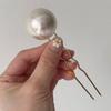 Ювелирные изделия Металл Свадебные Свадебные Инструменты для прически Аксессуары для волос Жемчужная заколка для волос U-образная шпилька для волос