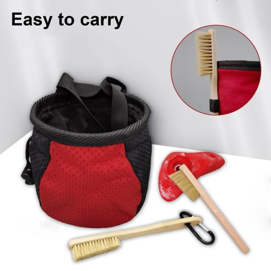 Деревянная щетка для скалолазания с эргономичной ручкой, густая щетина кабана, портативная щетка для скалолазания в помещении и на открытом воздухе, инструмент для чистки