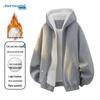 JEANSWEST Men's Winter Plush Thickened Warm Loose Casual Jacket