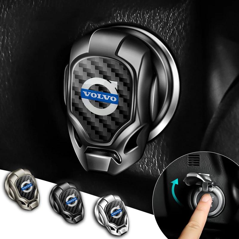 Car Styling Metal One-button Start Button Decorative Stickers For Volvo Xc60 Xc90 V40 V60 S60 V50 V90 S80 C40 XC40 V70 XC70 C30