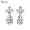 Lindon Copper Alloy Zircon Earrings Drop Earrings For Women Wedding Party Gifts