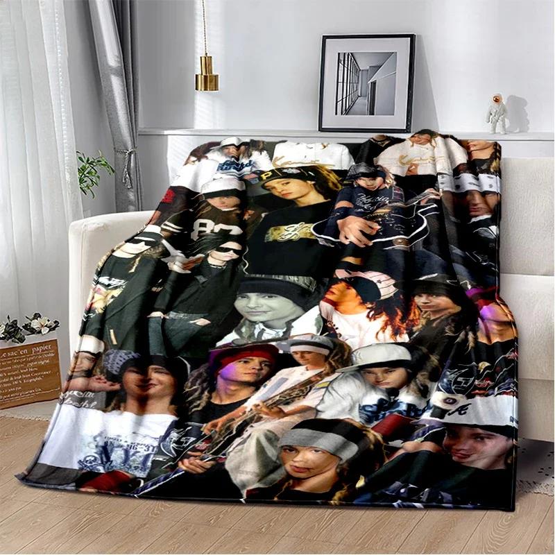 Bill Tom Kaulitz Tokio Hotel Rock Band 2025 New Style Blanket,Soft Throw Blanket for Home Bedroom Bed Sofa Cover Kids Gift Cover