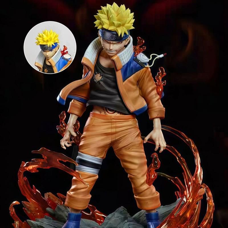 Новая фигурка Naruto Shippuden Premium GK Девятихвостый Наруто Узумаки Серия «Молодость» Сменная голова Коллекционная фигурка Подарок