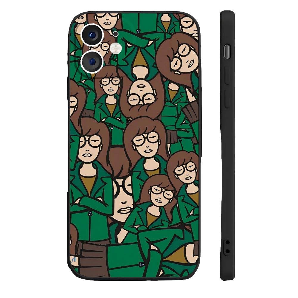 Мультяшный чехол D-Daria для телефона, силиконовый, мягкий, для iPhone 16 15 14 13 12 11 Plus Pro Max Plus