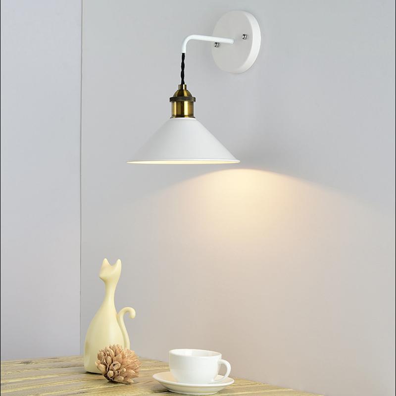 Nordic Retro Minimalist Macaron Wall Lamp Corridor Staircase Wall Lamp Creative Bar Wall Lamp Bedroom BedsideLamp Lighting