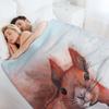 Squirrel I Throw Blanket Quilt Plush bed plaid for winter Blankets