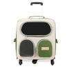 Multifunctional Pet Suitcase Large Capacity Dog Travel Bag Outdoor Collapsible Cat Carrier on Trolley Lightweight Cat Transport