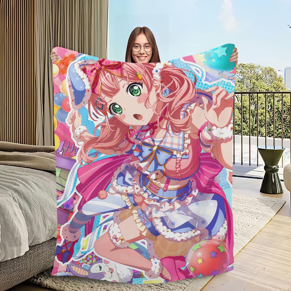 B-BanG Dream Girls Band Party Уэхара Химари Фланелевое теплое мягкое плюшевое одеяло диван гостиная дом спальня дорожный подарок дом