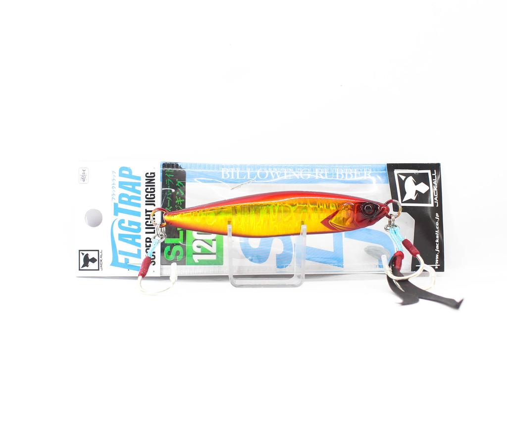 Jackall Metal Jig Flag Trap 120 Grams Red Gold (7923)