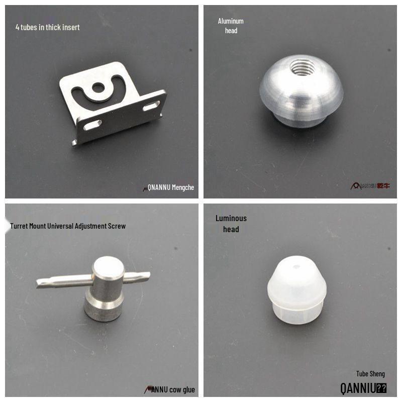 DIY Fishing Platform Cannonball Rod Holder - Universal Adjustable Stainless Steel Nut & Horn Lamp Holder Accessories