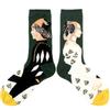 Animal Funny Socks Men Divertidos Happy Aliens Dinosaur Pug Panda Flamingo Cactus Sokken Unisex Novelty Skateboard Crazy Meias 