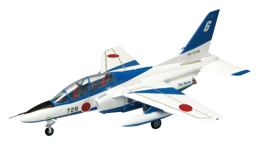 PLATZ 1/144 T-4 Blue Impulse 2020 Set of 6 Painted Plastic Model Kits SP-148