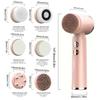 6 In 1 Electric Face Scrubber Facial Spin Rechargable Face Scrubber, Oily Dry Sensitive Skin Women & Men for Deep Cleansing
