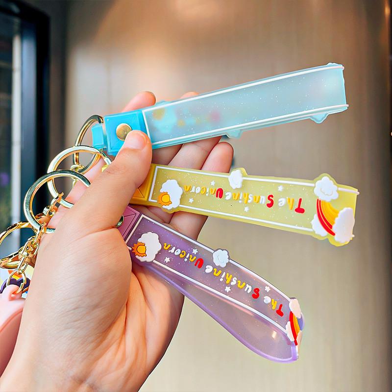 Adorable Cartoon Projection Camera Keychain Charming Gift For Students And Car Owners