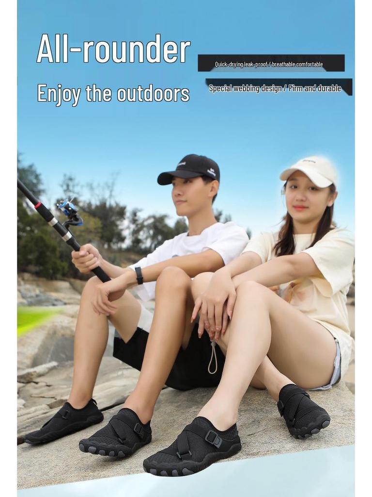 Быстросохнущие женские нескользящие пляжные и треккинговые туфли для занятий йогой в помещении и активного отдыха на природе
