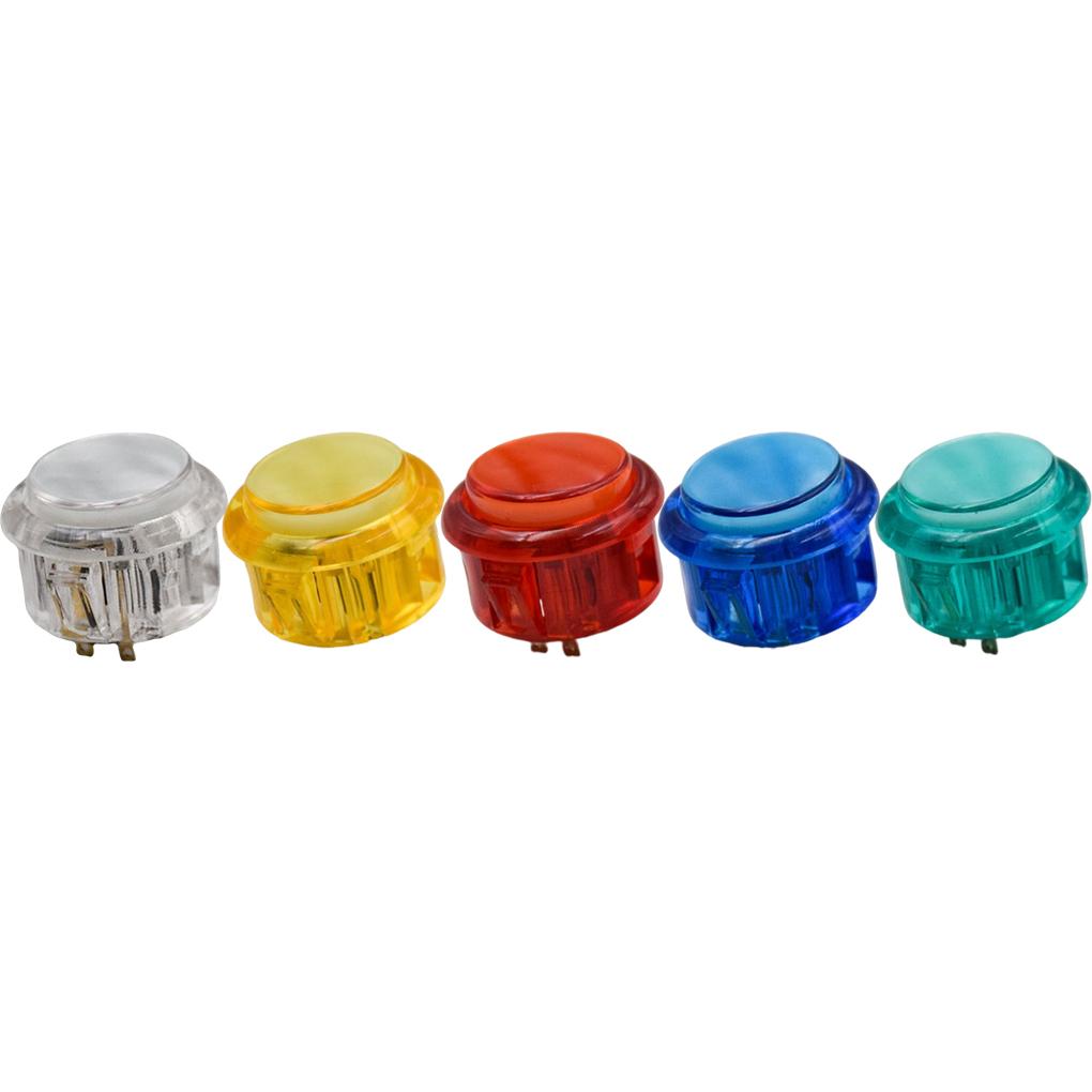 Transparent Switch Push Illuminated Accessory Parts 30 Cassette Ade Lighting Game Round Machines Board Operated
