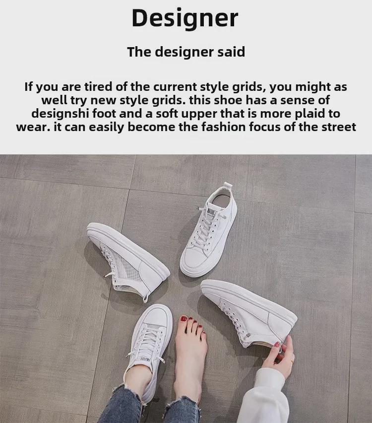 Женские высокие туфли на плоской подошве, натуральная воловья кожа, новые модели весна/осень 2025 года, универсальные повседневные белые туфли