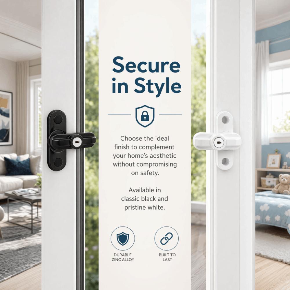 Zinc alloy Window Lock Locking Anti Theft Window Lock Secure Window Sash Lock Apartment
