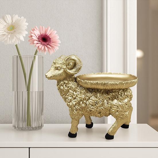 Поддон Орнамент Ключи Лоток для Мелких Предметов Дизайн Овечки Смола Органайзер для Ключей Универсальный Дом