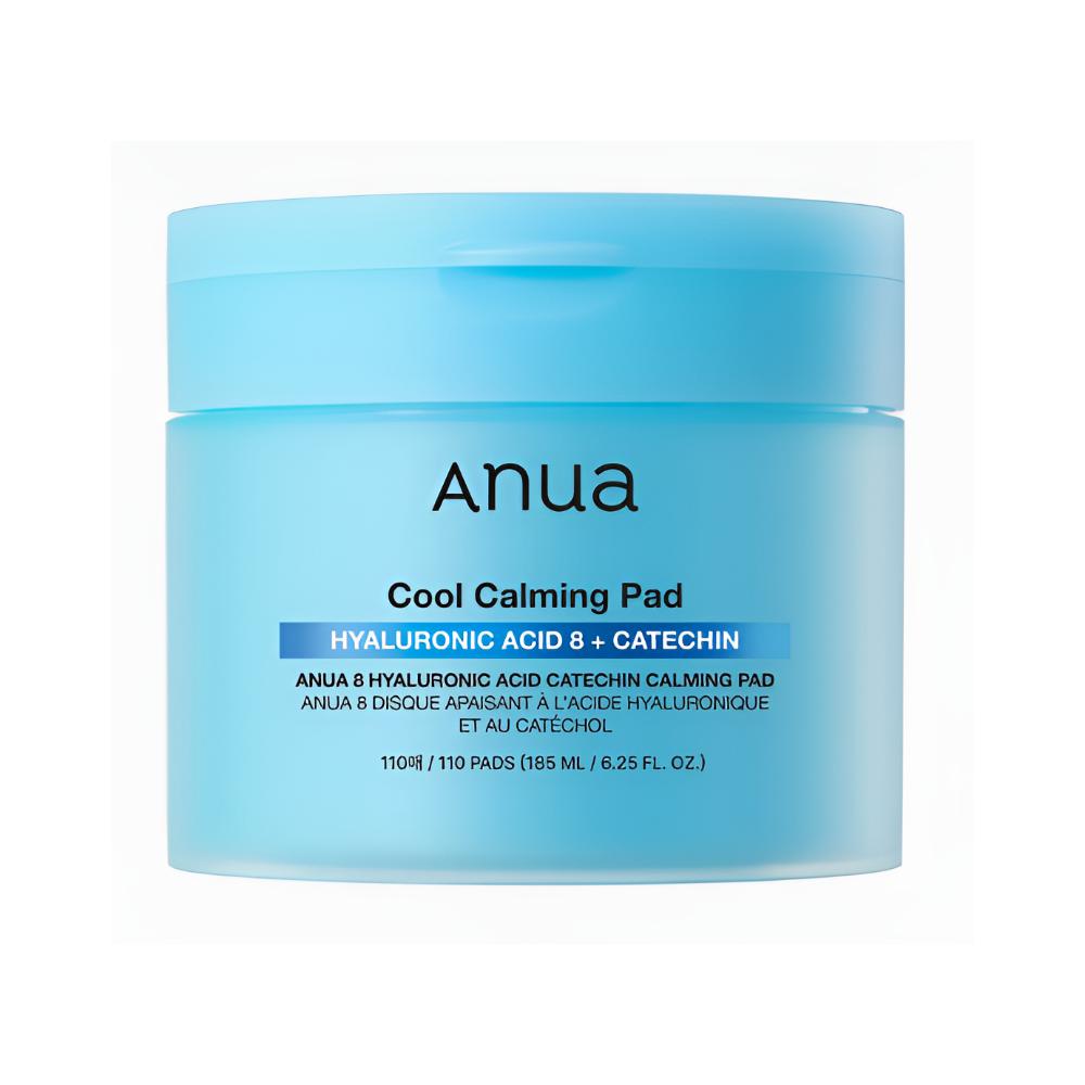 Anua 8 Hyaluronic Acid Catechin Calming Pad 110P – Cooling Moisture & Soothing Care, K-Beauty Trending Skincare