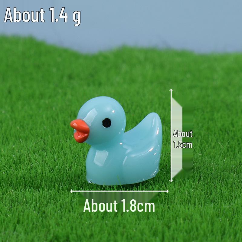 Желтый утенок смоляная фигурка для украшения микроландшафта