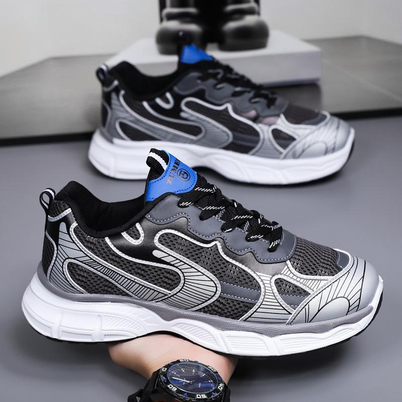 Мужская обувь износостойкая спортивная обувь платформа сетка дышащая мужская обувь уличная удобная обувь для папы