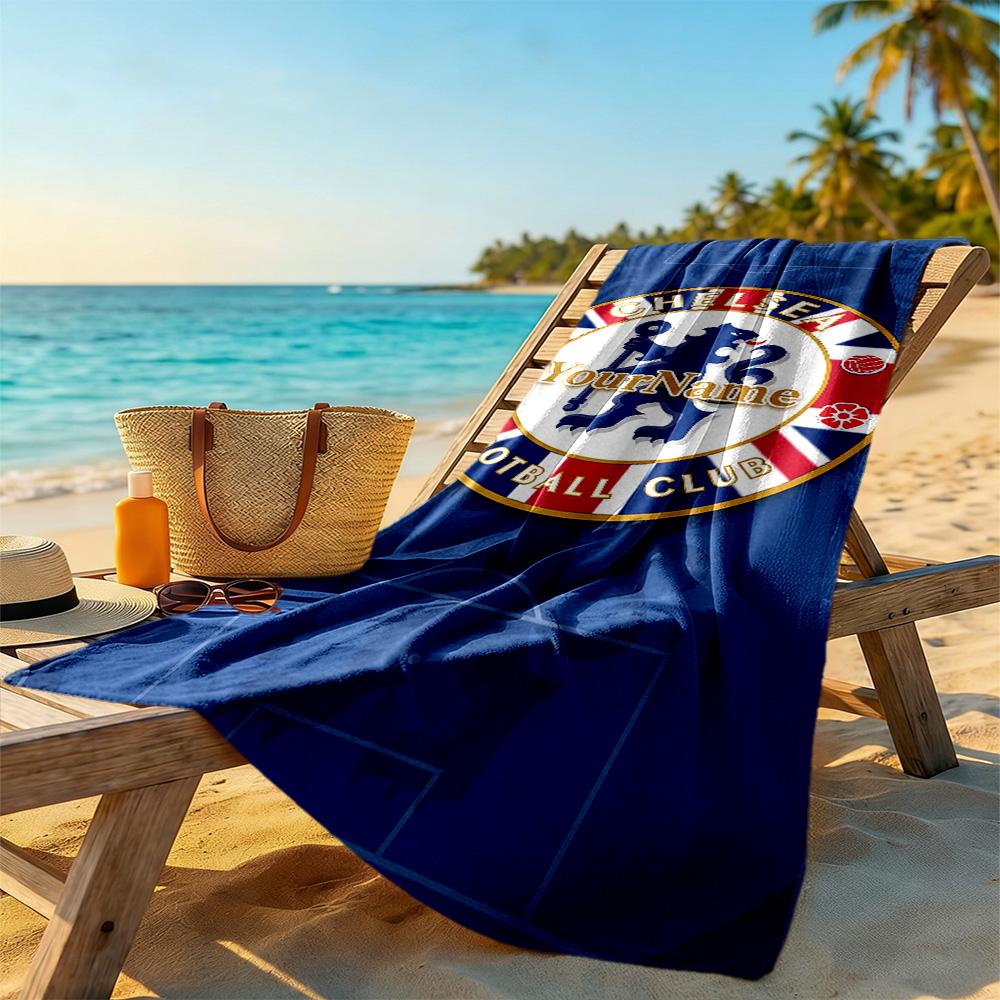 Chelsea Customize Your Name Beach Towel Super Soft & Absorbent Suitable for Sports Travel Swimming Yoga Bathroom Beach And Pool