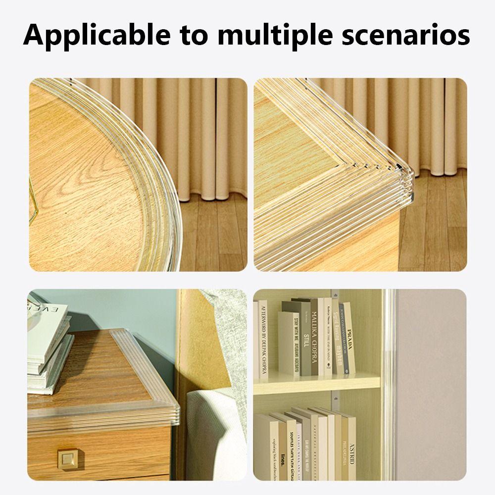 Ударопрочная угловая накладка ПВХ Защита кромки стола Невидимая защита от детей