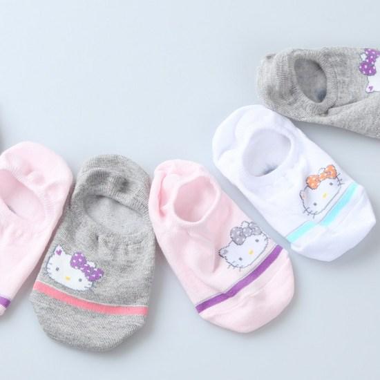 Hello Kitty Children's Socks Overshoes 9 Pairs Mixed Set Children Girls Kids Elementary School Student Gift