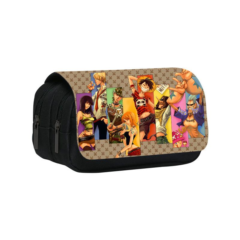One Piece Large Capacity Double Layer Stationery Bag With Durable Nylon Material