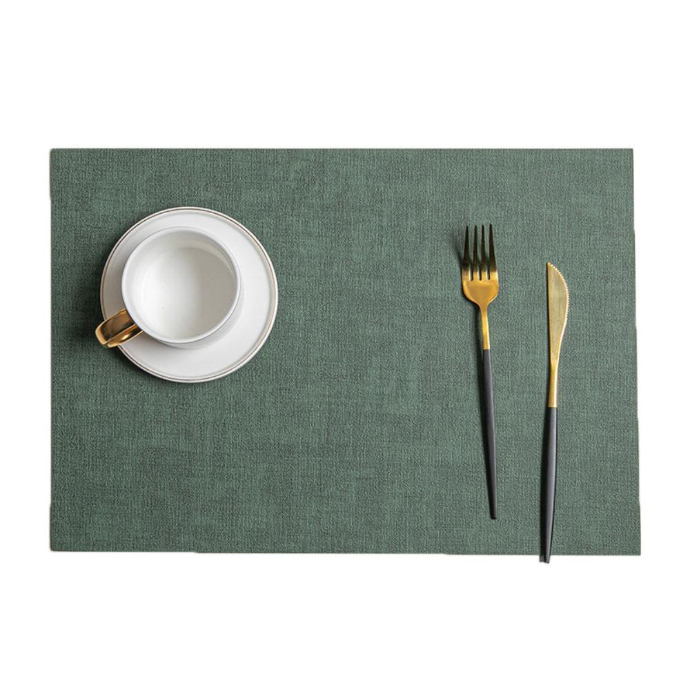 4pcs Nordic Style Tableware Mat Rectangular Dish Mat Kitchen Supplies Placemat Restaurant