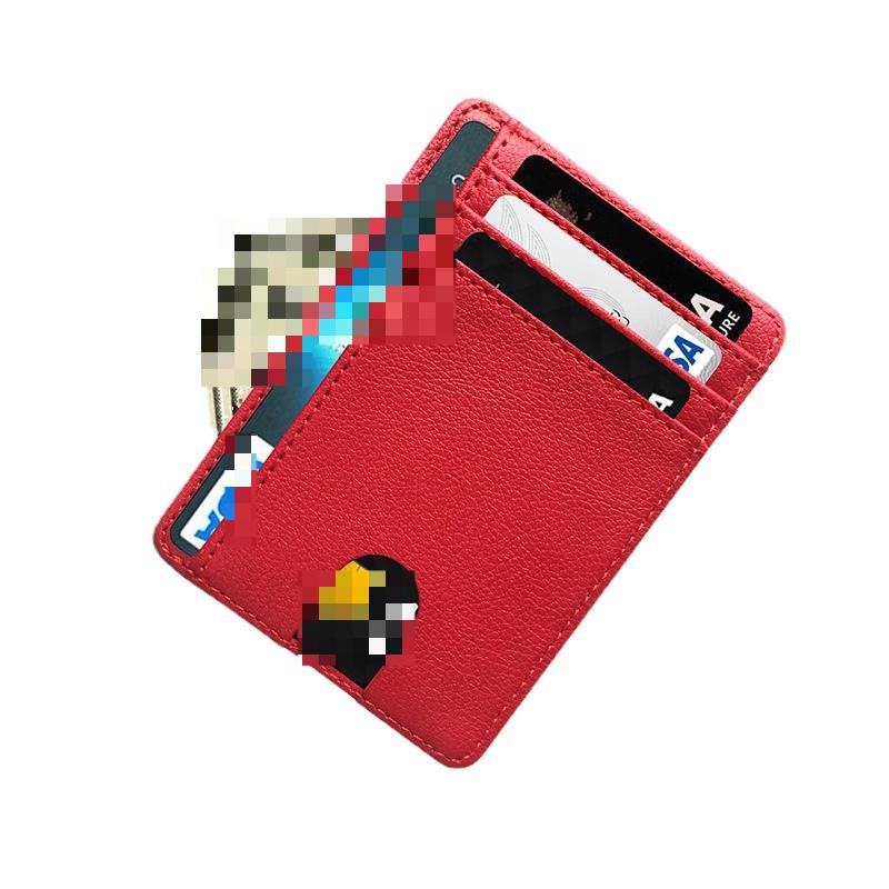 8 слотов тонкий кожаный кошелек держатель кредитной карты кошелек монета деньги чехол сумки для мужчин женщин мужчин мода деловой кошелек