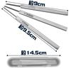 Crease Cutting Set, 3-Piece Set of Chisels for Plastic Models, Enhances Detailing, Slim Handles for Easy Grip (0.15/0.3/0.5mm)