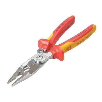 KNIPEX Изолированные электромонтажные плоскогубцы 1396-200 (с весной) (SB)