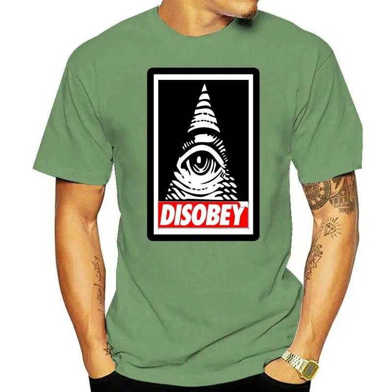 Disobey Anonymous Illuminati Eye Swag Hipster Vendetta Conspiracy Urban футболка унисекс модная футболка