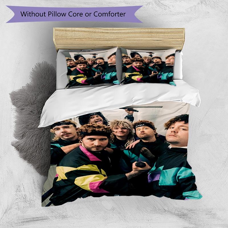 3pcs Duvet Cover Set (1*Duvet Cover + 2*Pillowcase, Without Core), Electric Callboy Print Bedding Set, Bedroom Decor, All‑Season, Birthday Gift