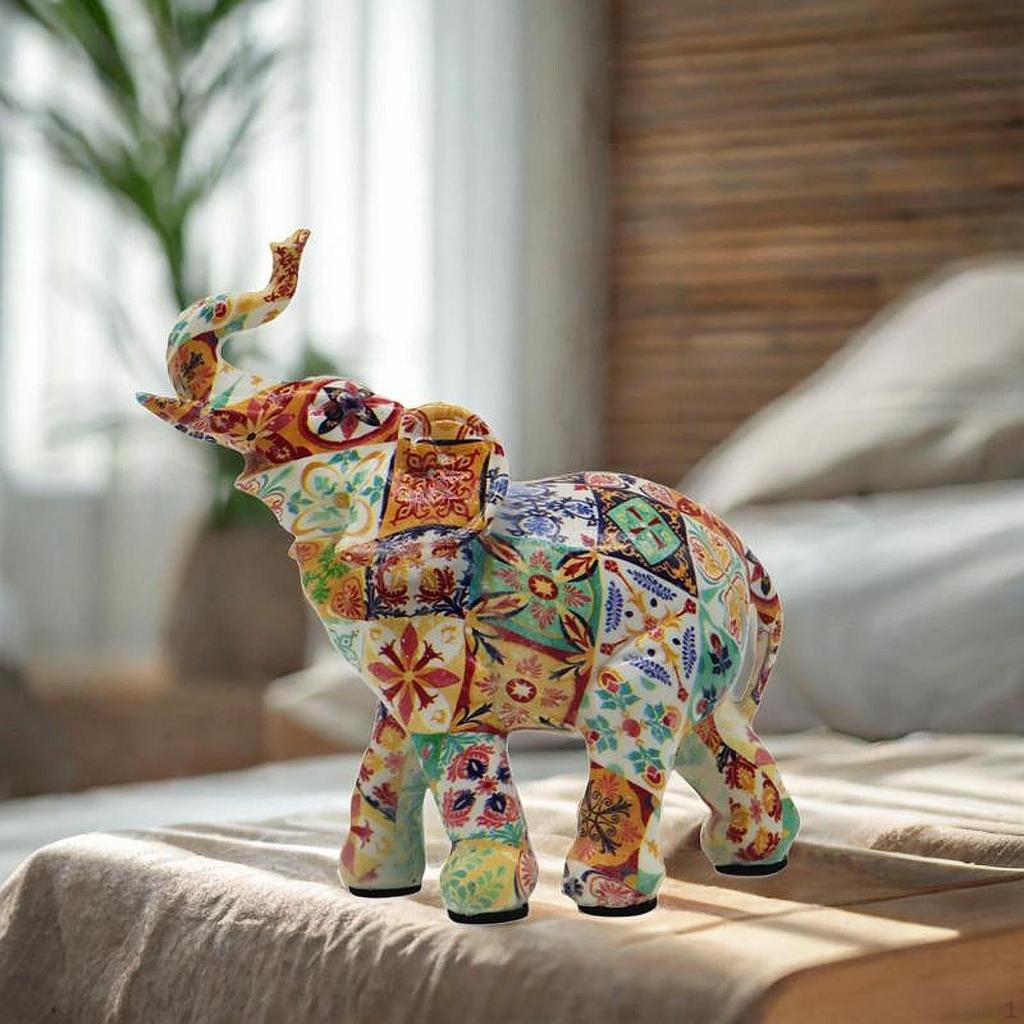 Фигурка слона, скульптура животного, художественные промыслы, настольный орнамент, декоративная статуя для центральной части