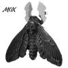 Removable Button Covers for Jackets Vintage Moth Covers, Gothic Skull Snap on Shirt Dark Aesthetic Clothing Accessories Metal Cufflinks Collar