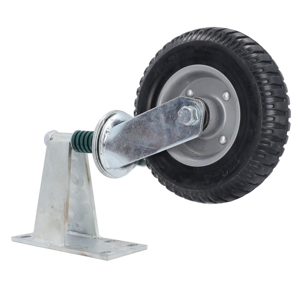 Колесо Gate Wheel 8 дюймов Грузоподъемность 600 фунтов Высокоуглеродистая сталь и резина Колесо Gate Wheel Caster Серый