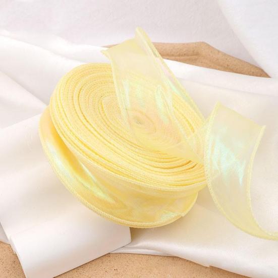 Прозрачная тюлевая лента 3,8 ярда Декоративная лента для рукоделия Радужная тюлевая лента в рулоне для цветов, свадебных приглашений, подарочной упаковки