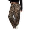 Уличные повседневные брюки прямого покроя, модные универсальные брюки больших размеров с леопардовым принтом