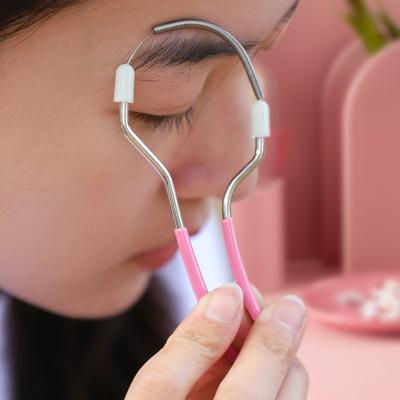 Удаление волос на лице ручной пружинный эпилятор для женщин инструмент для удаления волос на щеках шее верхней губе и подбородке