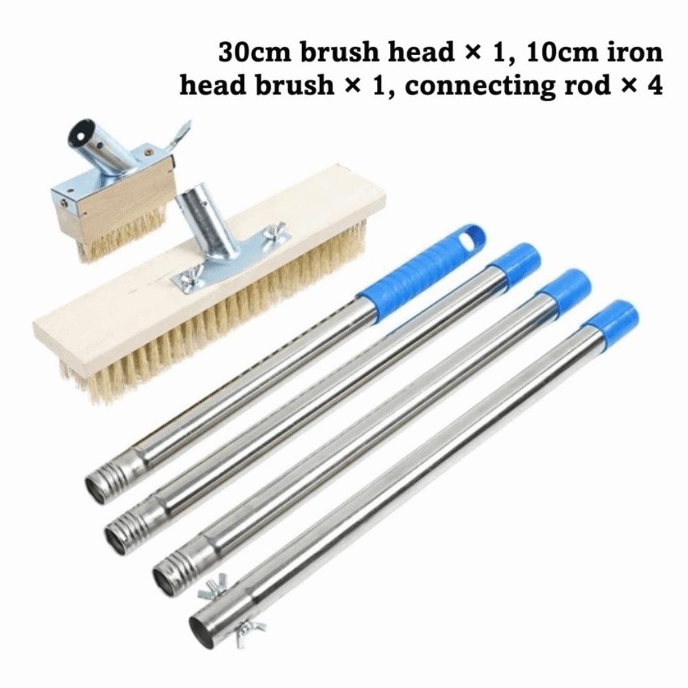 Steel Wire Bristles Weed Remover Long Handle Garden Brush Weeding Brush Professional Use