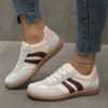 Women's Casual Flat Bottom Sports Shoes Color Block Retro INS Summer New Style Polyurethane Upgraded Version Rubber Sole