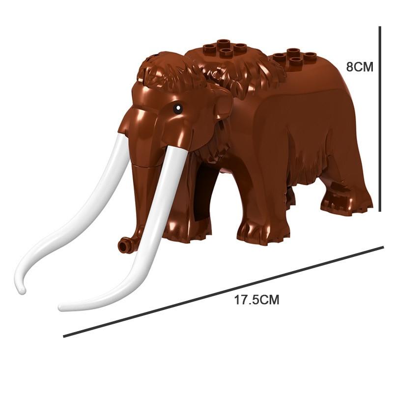 Строительные кирпичи, животные, тигр, слон, волк, акула, белый медведь, кит, блоки, детские игрушки, замки для животных, фигурки, сборка